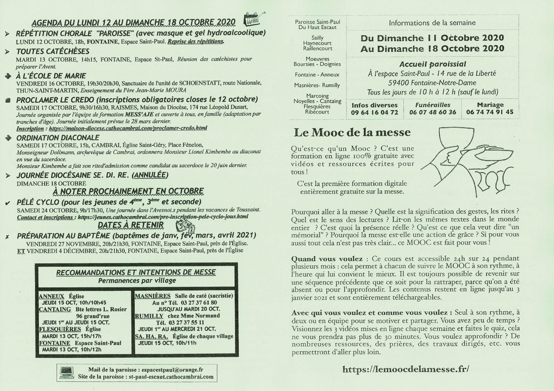 Feuille hebdo du dimanche 11 octobre 2020-1