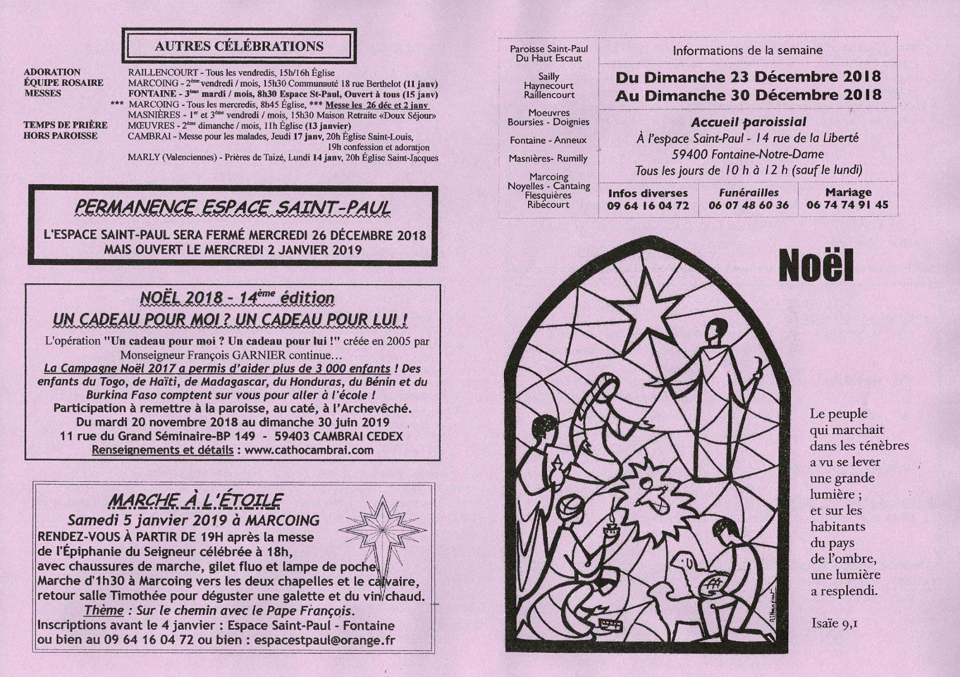 Feuille hebdo du dimanche 23 decembre 2018-1