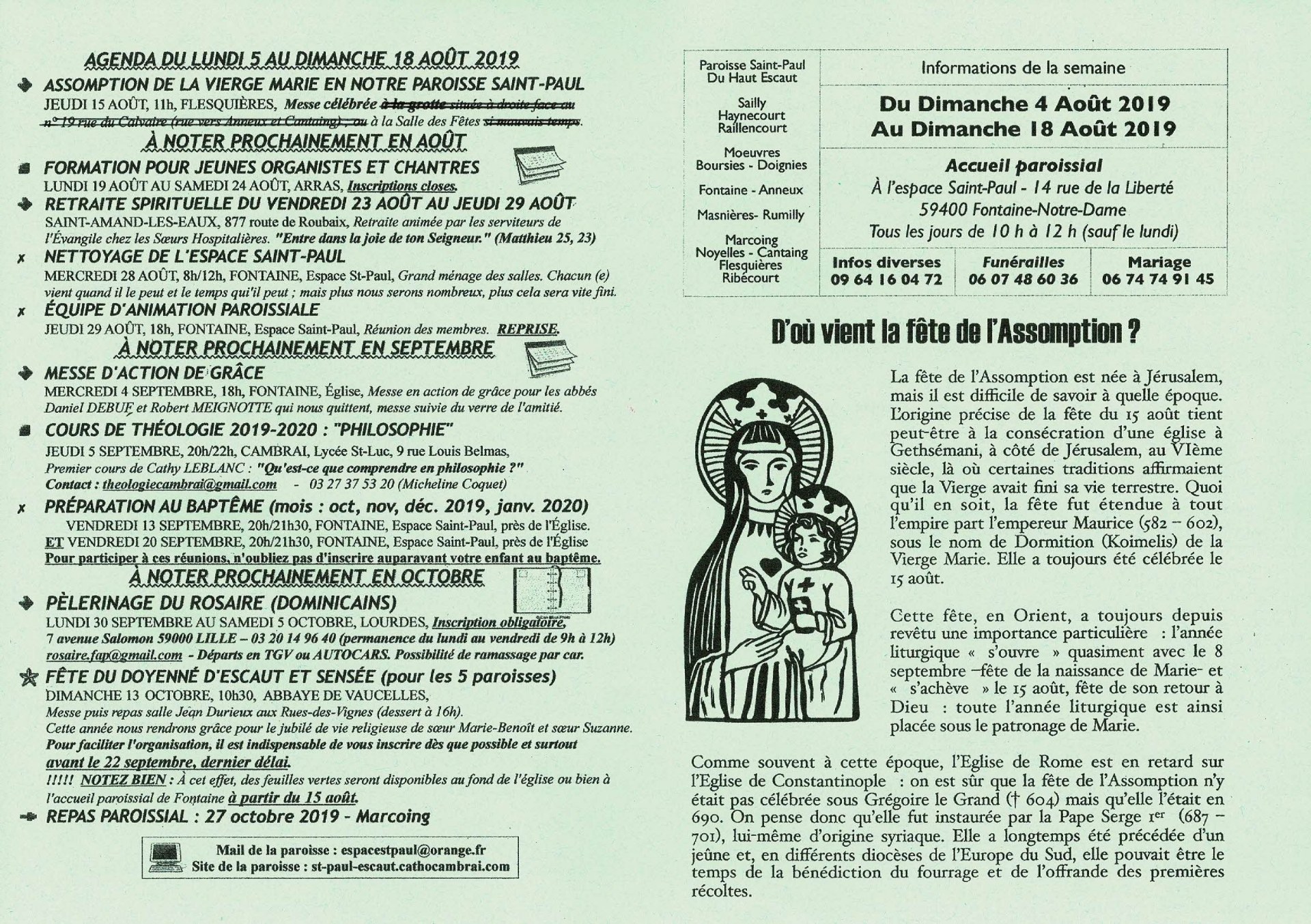 Feuille hebdo du dimanche 4 aout 2019-01