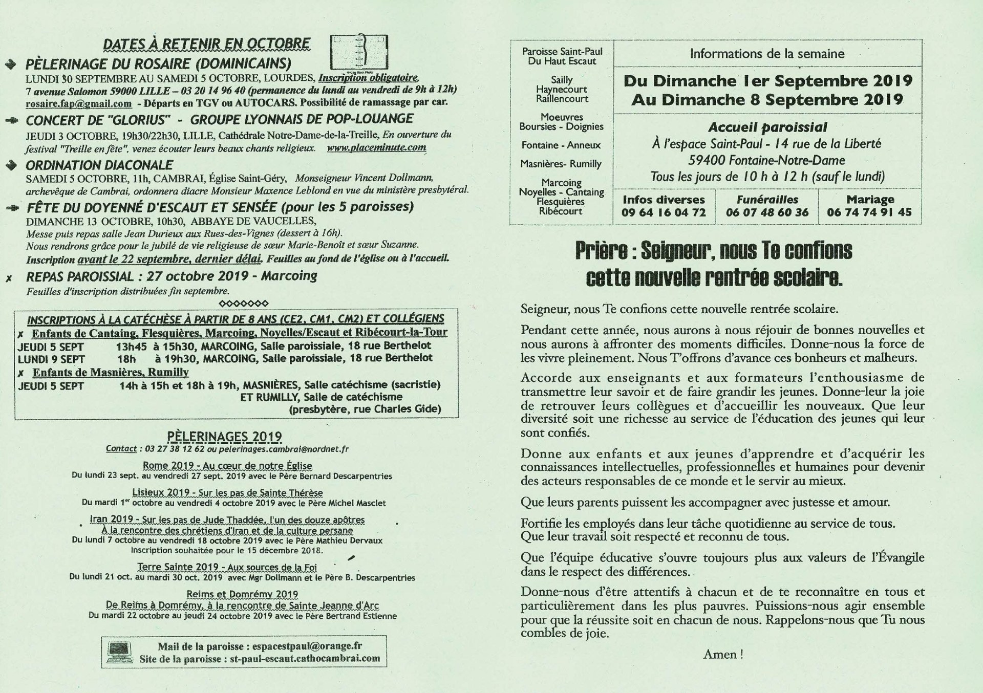 Feuille hebdo du dimanche 1er septembre 2019-1