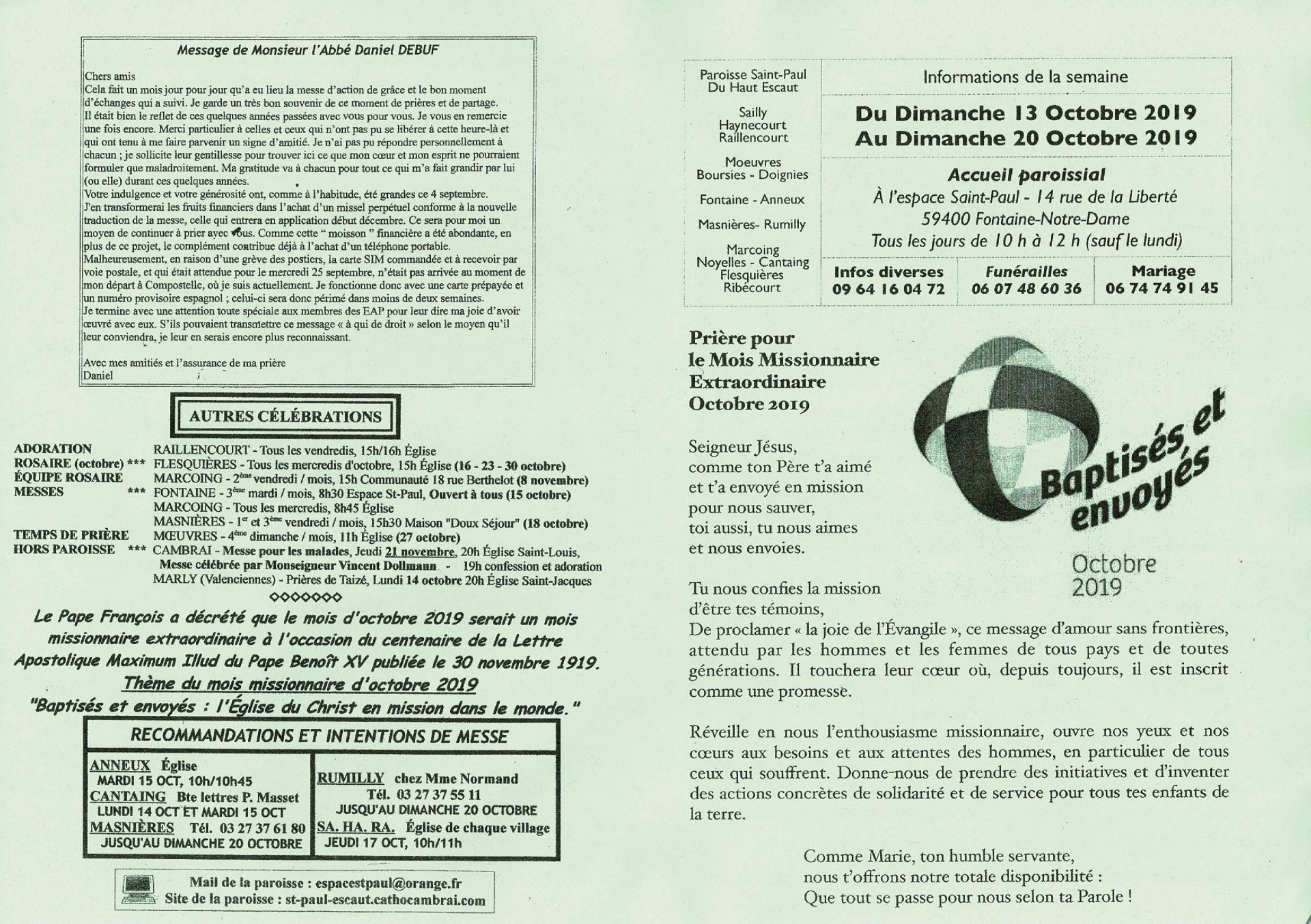 Feuille hebdo du dimanche 13 octobre 2019-1