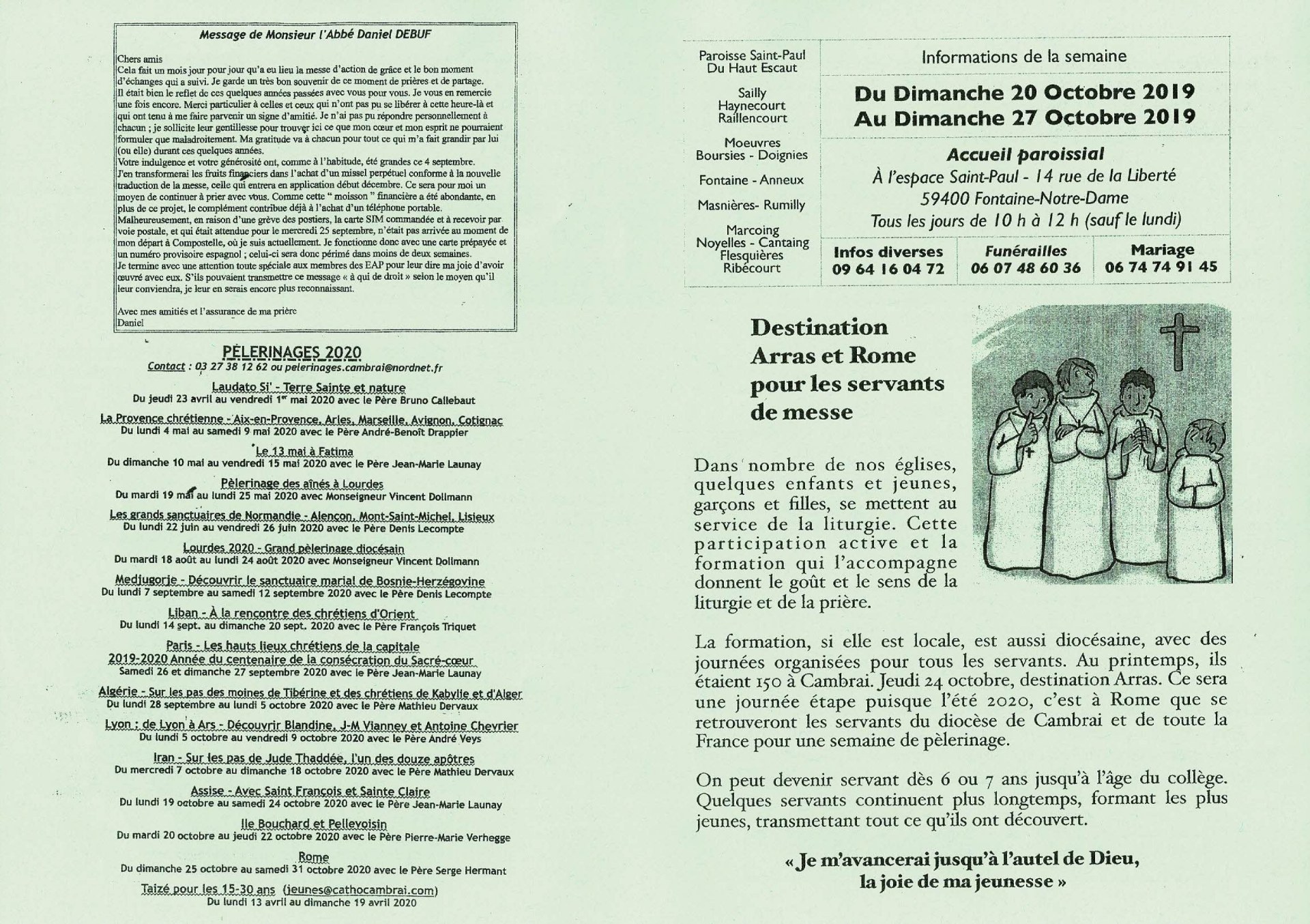 Feuille hebdo du dimanche 20 octobre 2019-1