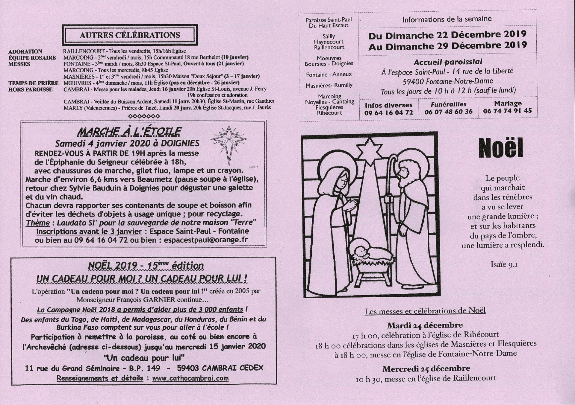 Feuille hebdo du dimanche 22 decembre 2019-1