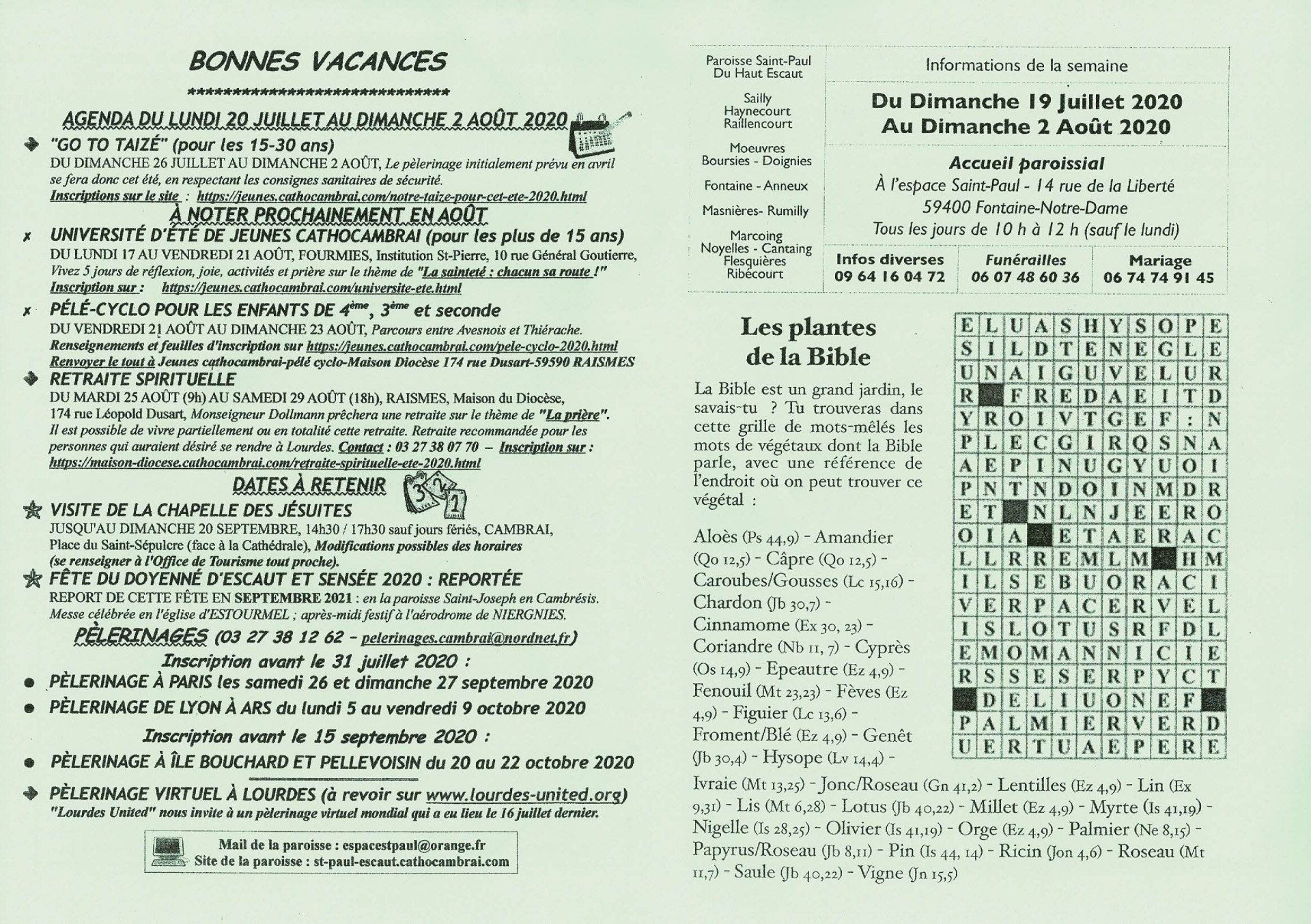Feuille hebdo du dimanche 19 juillet 2020-1